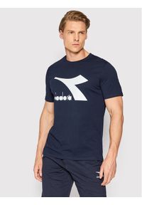 Diadora T-Shirt Chromia 102.178747 Granatowy Regular Fit. Kolor: niebieski. Materiał: bawełna
