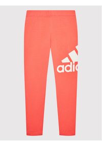 Adidas - adidas Legginsy G Bl HE1986 Pomarańczowy Tight Fit. Kolor: pomarańczowy. Materiał: bawełna