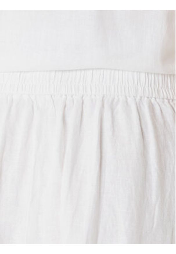 United Colors of Benetton - United Colors Of Benetton Spódnica trapezowa 4AGHD004L Écru Regular Fit. Materiał: len