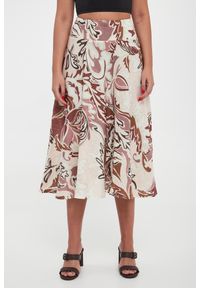 Marella Sport - Spódnica lniana ze wzorem MLSOSPITE MARELLA SPORT. Materiał: len. Styl: sportowy #3