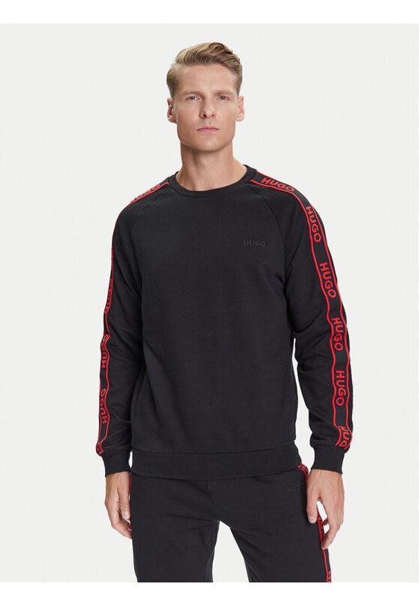 Hugo - HUGO Bluza Liam 50540909 Czarny Regular Fit. Kolor: czarny. Materiał: bawełna