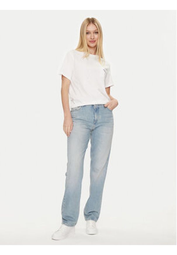Mustang Jeansy Brooke 1013427 Niebieski Straight Fit. Kolor: niebieski