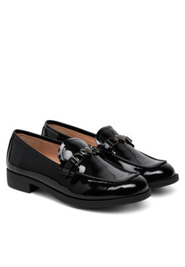 Love Moschino - LOVE MOSCHINO Lordsy JA10012G1MIH000B Czarny. Kolor: czarny. Materiał: skóra