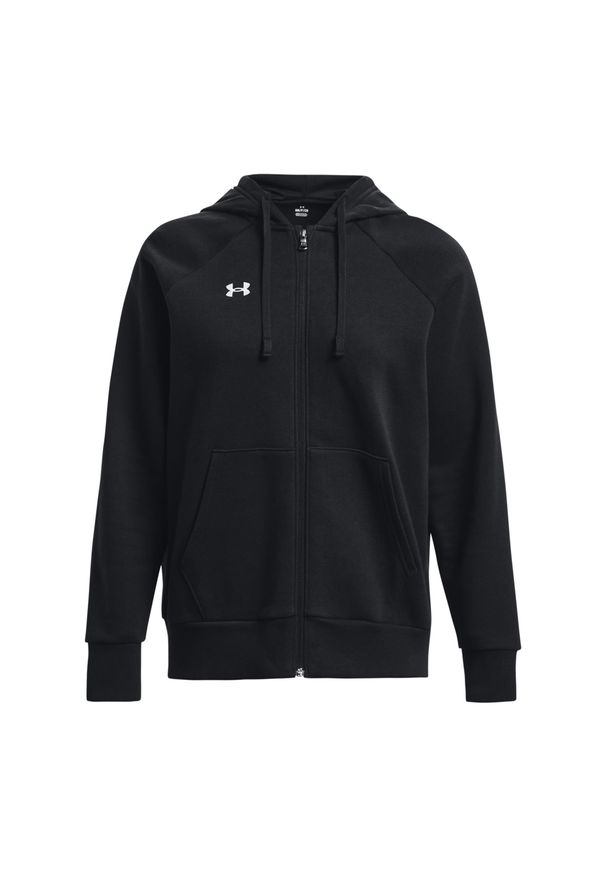 Damska polarowa bluza z kapturem zapinana na zamek Under Armour Rival. Typ kołnierza: kaptur. Kolor: czarny, biały, wielokolorowy. Materiał: polar. Sport: turystyka piesza, fitness