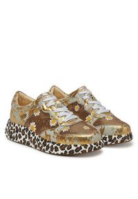Laura Vita Sneakersy Nikito 52 Złoty. Kolor: złoty. Materiał: skóra #5