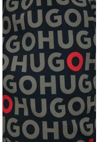 Hugo - HUGO szorty kąpielowe kolor zielony. Kolor: zielony. Materiał: tkanina, bawełna #3