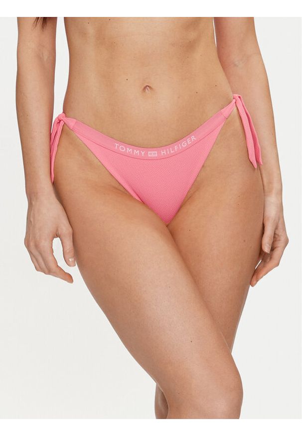 TOMMY HILFIGER - Tommy Hilfiger Dół od bikini UW0UW05260 Różowy. Kolor: różowy. Materiał: syntetyk