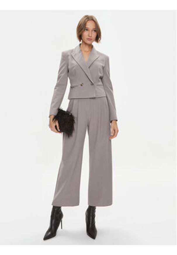 Marella Marynarka Classe 2330460436200 Szary Regular Fit. Kolor: szary. Materiał: syntetyk