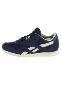 Buty do chodzenia damskie Reebok CL Nylon Slim EP. Zapięcie: sznurówki. Kolor: niebieski. Materiał: guma, materiał, tkanina, syntetyk. Szerokość cholewki: normalna. Model: Reebok Nylon. Sport: turystyka piesza