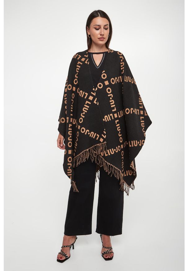 Liu Jo - Ponczo damskie z logo LIU JO