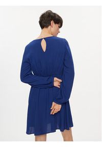 Vero Moda Sukienka codzienna Kittie 10276199 Granatowy Regular Fit. Okazja: na co dzień. Kolor: niebieski. Materiał: wiskoza. Typ sukienki: proste. Styl: casual #6