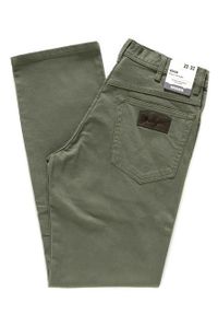 Wrangler - WRANGLER SPODNIE MĘSKIE TEXAS DUSTY OLIVE W121TA275. Stan: podwyższony. Materiał: materiał #7