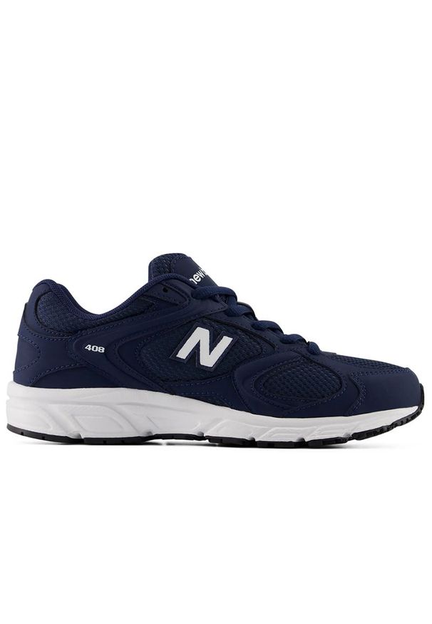 Buty młodzieżowe New Balance G4082ER - granatowe. Kolor: niebieski. Materiał: materiał, syntetyk. Szerokość cholewki: normalna. Sezon: lato. Sport: turystyka piesza