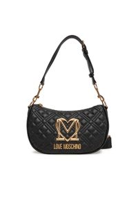 Love Moschino - LOVE MOSCHINO Torebka JC4301PP1NK1200A Czarny. Kolor: czarny. Materiał: skórzane