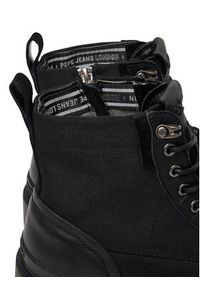 Pepe Jeans Trapery Ryan Mix M PMS500004 Czarny. Kolor: czarny. Materiał: skóra, syntetyk #4