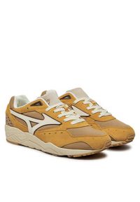 Mizuno Sneakersy Contender D1GA238 Żółty. Kolor: żółty. Materiał: skóra, zamsz