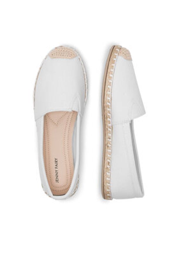 Jenny Fairy Espadryle WYL04103-1 Biały. Kolor: biały. Materiał: materiał