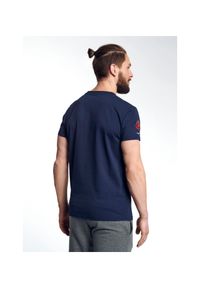 Ochnik - T-shirt męski. Kolor: niebieski. Materiał: bawełna. Wzór: nadruk, aplikacja. Styl: klasyczny #5