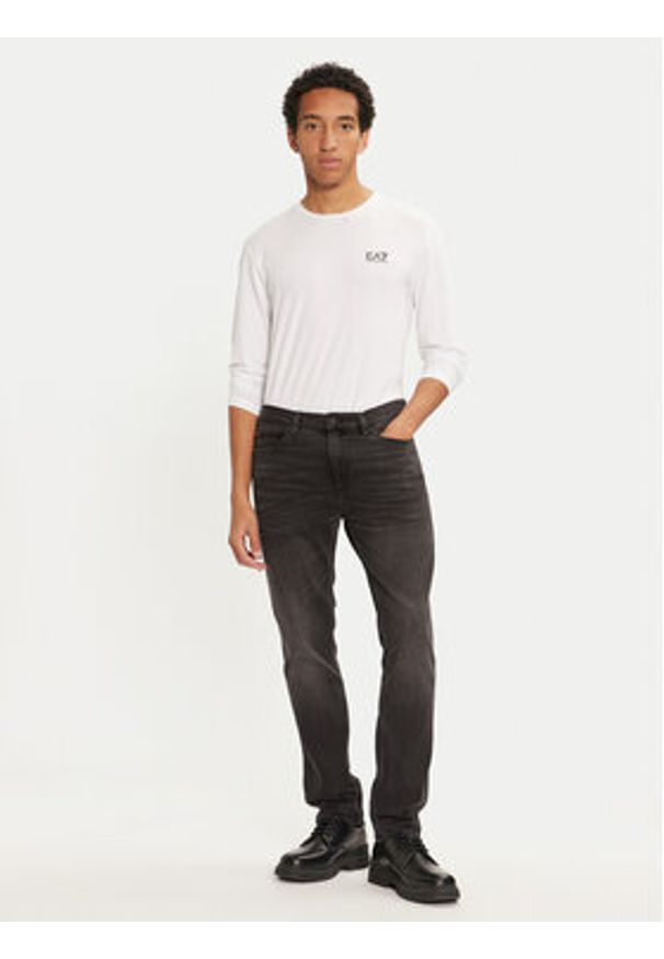 Hugo Jeansy 50522162 Czarny Slim Fit. Kolor: czarny