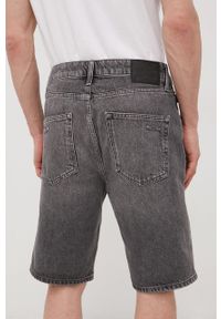 Superdry szorty jeansowe męskie kolor szary. Kolor: szary. Materiał: jeans