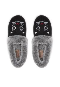 skechers - Skechers Kapcie Meow Pajamas 33355/BLK Czarny. Kolor: czarny. Materiał: materiał #4