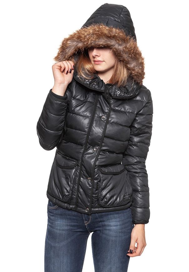 Lee - DAMSKA KURTKA ZIMOWA LEE PUFFER JACKET BLACK L56TWS01. Sezon: zima