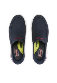 skechers - Skechers Mokasyny Cabrino 210604/NVY Granatowy. Kolor: niebieski. Materiał: materiał #7