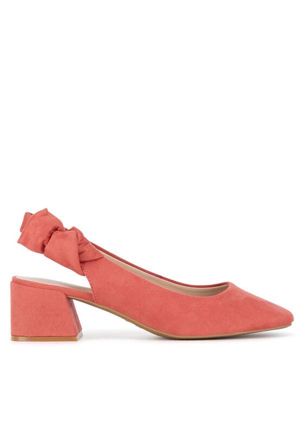 Clara Barson Czółenka LH2002-2 Czerwony. Kolor: czerwony. Materiał: materiał