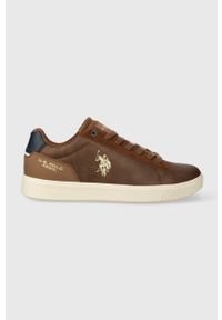 U.S. Polo Assn. sneakersy TYMES kolor brązowy TYMES006M/CYN1. Nosek buta: okrągły. Kolor: brązowy. Materiał: guma