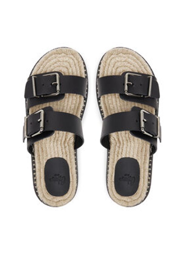 Castañer Espadryle Ter/261 025673 Czarny. Kolor: czarny. Materiał: skóra