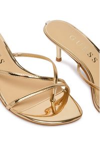 Guess Japonki FLJGZY LEL03 Złoty. Kolor: złoty. Materiał: skóra #6