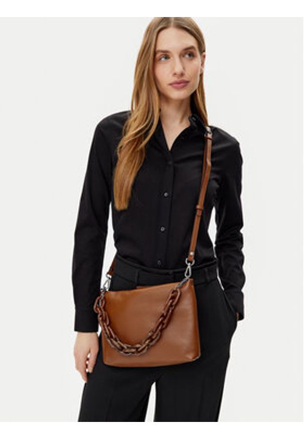 Gianni Chiarini Torebka Brenda BS 8265/COMM GRN Brązowy. Kolor: brązowy. Materiał: skórzane