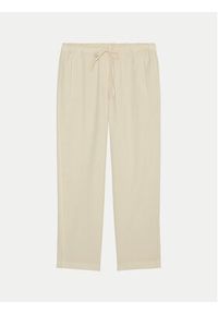 Marc O'Polo Spodnie materiałowe M03 1340 10317 Beżowy Slim Fit. Kolor: beżowy. Materiał: bawełna
