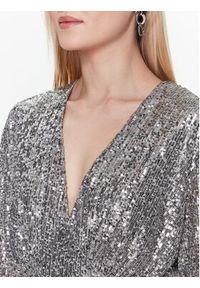 Dixie Sukienka koktajlowa AHGDTCZA Srebrny Regular Fit. Kolor: srebrny. Materiał: syntetyk. Styl: wizytowy