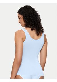 Triumph Top Feel Of Modal 10221637 Błękitny Slim Fit. Kolor: niebieski #3