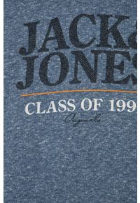 Jack & Jones bluza dziecięca z kapturem melanżowa. Okazja: na co dzień. Typ kołnierza: kaptur. Kolor: niebieski. Materiał: dzianina. Wzór: melanż. Styl: casual #2