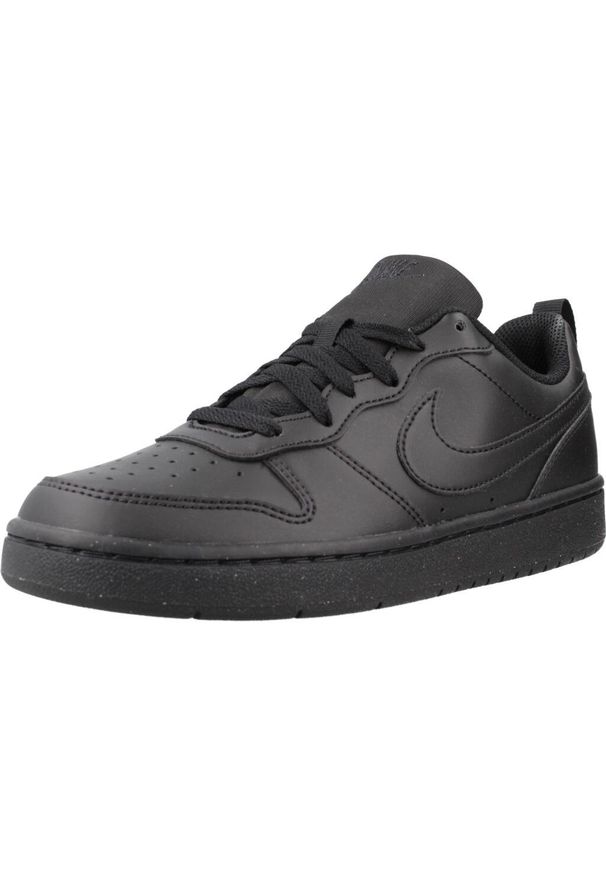 Buty do chodzenia damskie Nike Court Borough Low Recraft. Kolor: czarny. Materiał: materiał, syntetyk. Szerokość cholewki: normalna. Model: Nike Court. Sport: turystyka piesza
