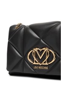 Love Moschino - LOVE MOSCHINO Torebka JC4041PP0NLC0000 Czarny. Kolor: czarny. Materiał: skórzane #4