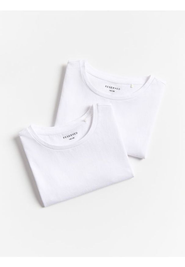 Reserved - Bawełniany t-shirt 2 pack - wielobarwny. Materiał: bawełna