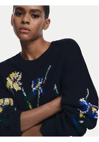 Desigual Sweter Cooper 25WWJF36 Czarny Regular Fit. Kolor: czarny. Materiał: bawełna #7