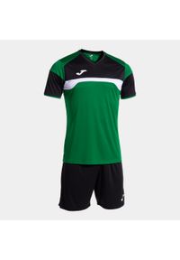 Zestaw Sportowy Unisex Joma Danubio III - Oddychający i Zrównoważony. Kolor: czarny, zielony, wielokolorowy. Materiał: dresówka. Sport: piłka nożna