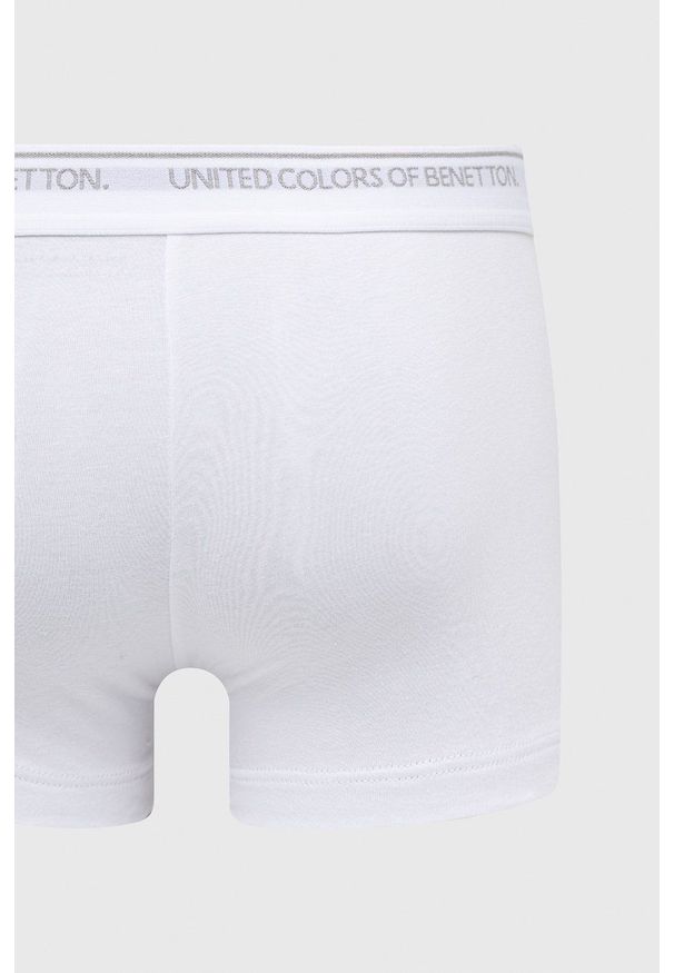United Colors of Benetton - Bokserki. Kolor: biały. Materiał: bawełna. Długość: długie