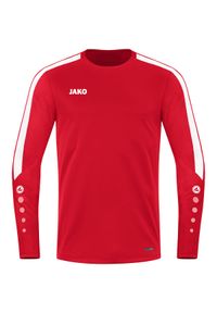 Dziecięca bluza dresowa Jako Power. Kolor: czerwony. Materiał: dresówka. Długość rękawa: długi rękaw #1