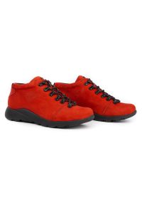 ButBal Damskie buty trekkingowe 674BB czerwone. Kolor: czerwony #3