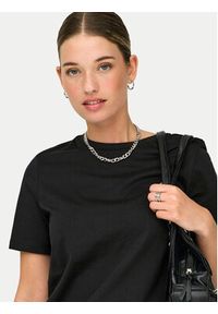 only - ONLY T-Shirt Freja 15367970 Czarny Regular Fit. Kolor: czarny. Materiał: bawełna #4