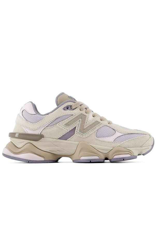 Buty unisex New Balance U9060152 - beżowe. Okazja: na co dzień. Kolor: beżowy. Materiał: guma, skóra, zamsz, materiał, syntetyk. Szerokość cholewki: normalna. Sport: turystyka piesza