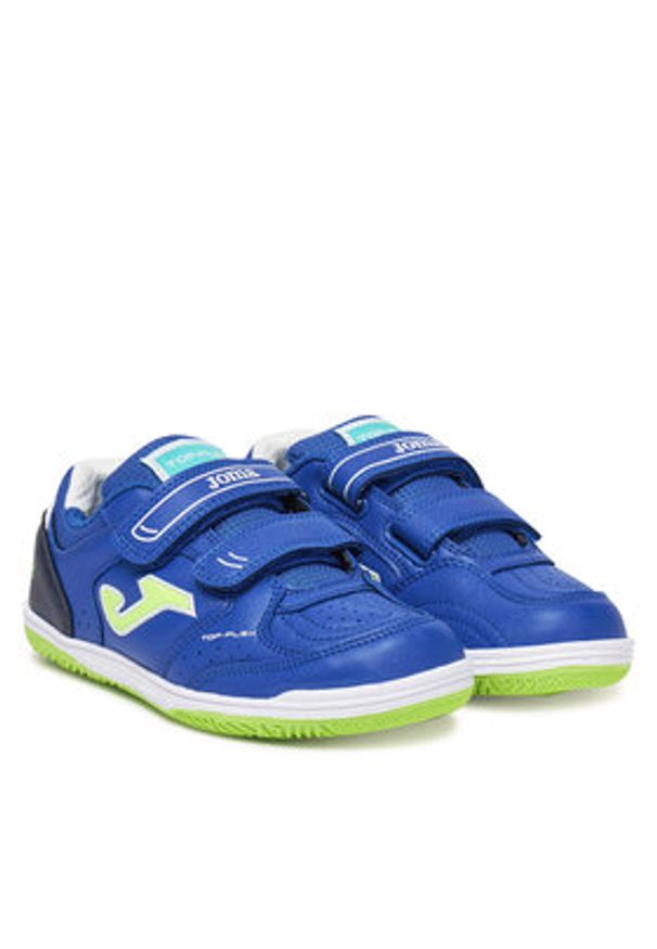 Joma Buty do piłki nożnej Top Flex Jr 2504 TPJS2504INV Niebieski. Kolor: niebieski. Materiał: skóra