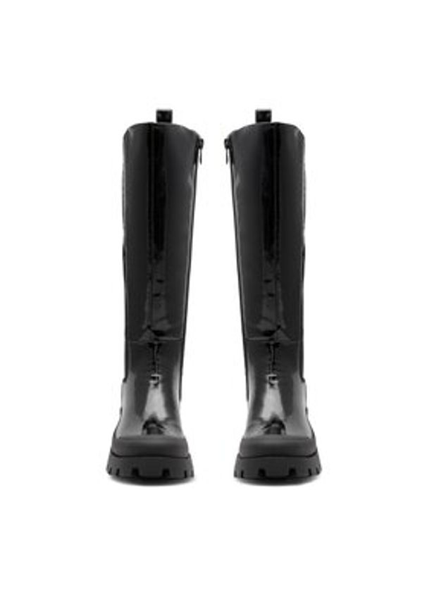 DeeZee Kozaki BRIGITTA WYL3497-7 Czarny. Kolor: czarny. Materiał: materiał