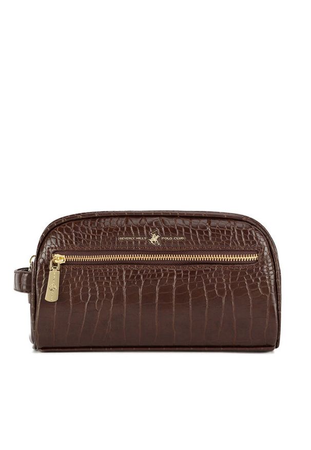 Beverly Hills Polo Club Kosmetyczka BHPC-W1-001-AW24 Brązowy. Kolor: brązowy. Materiał: poliester