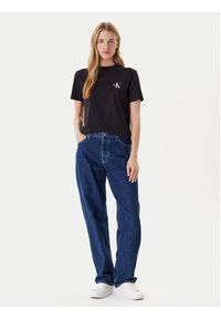 Calvin Klein Jeans Komplet 2 t-shirtów LV047C905G Czarny Regular Fit. Kolor: czarny. Materiał: bawełna #5